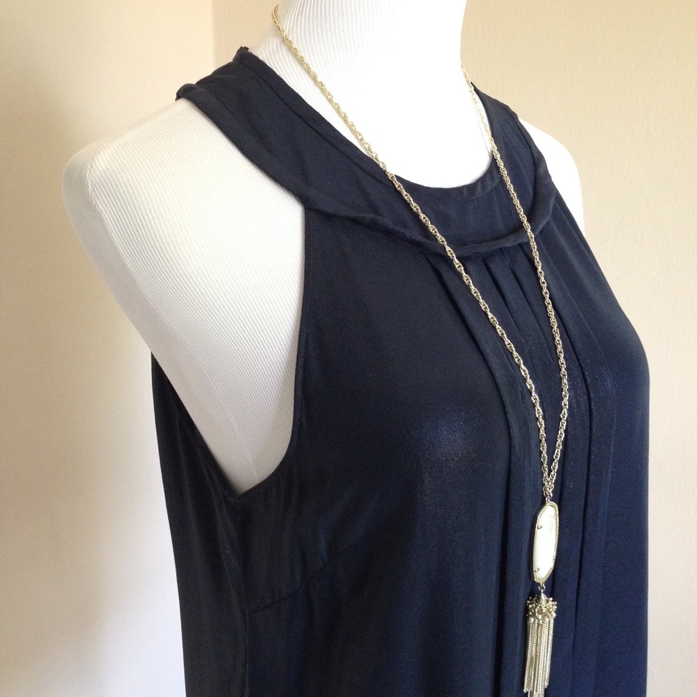 J. Crew Navy Shimmer and Shine Tank